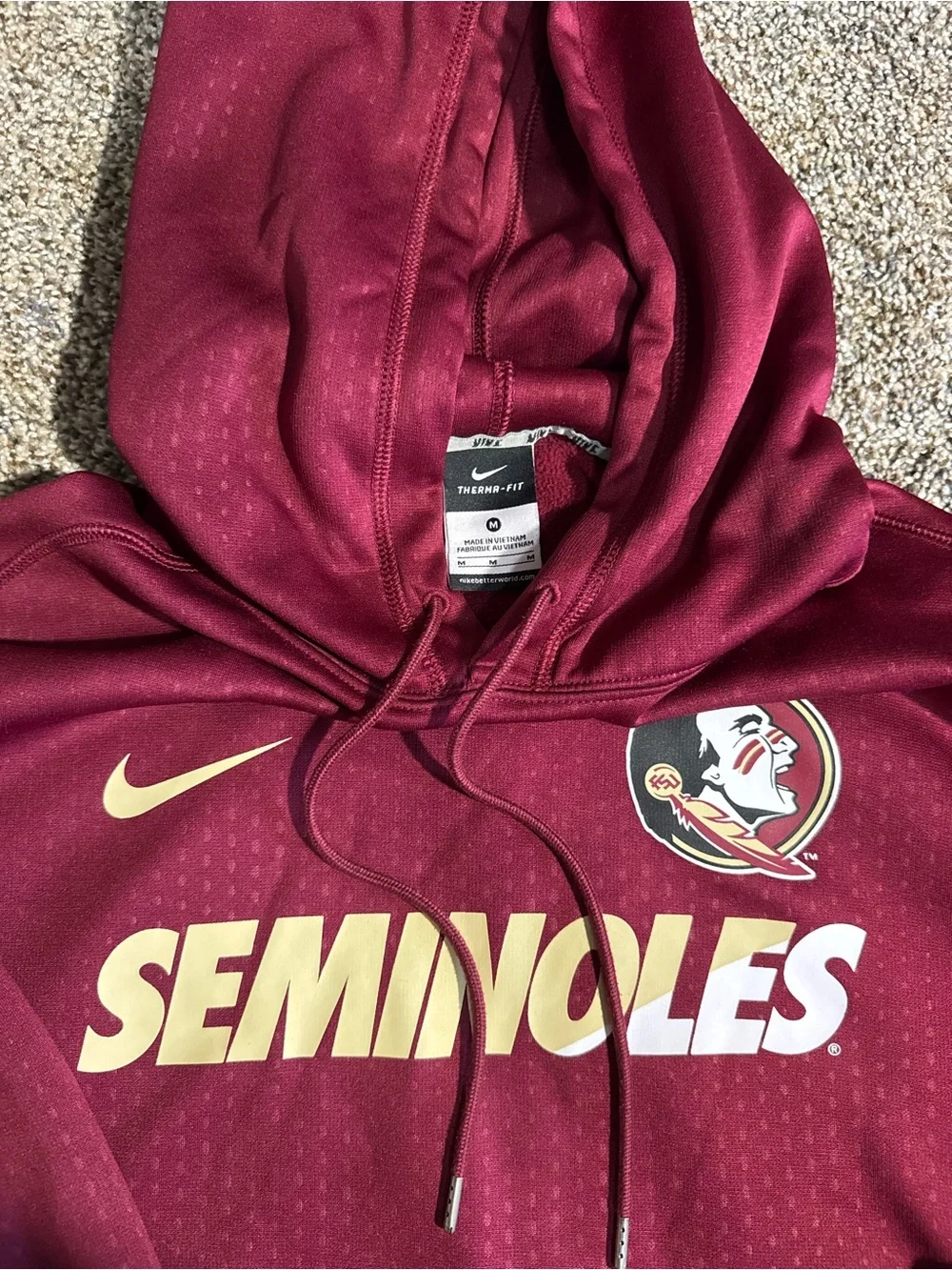 Nike Maroon Seminoles Pullover Hoodie M